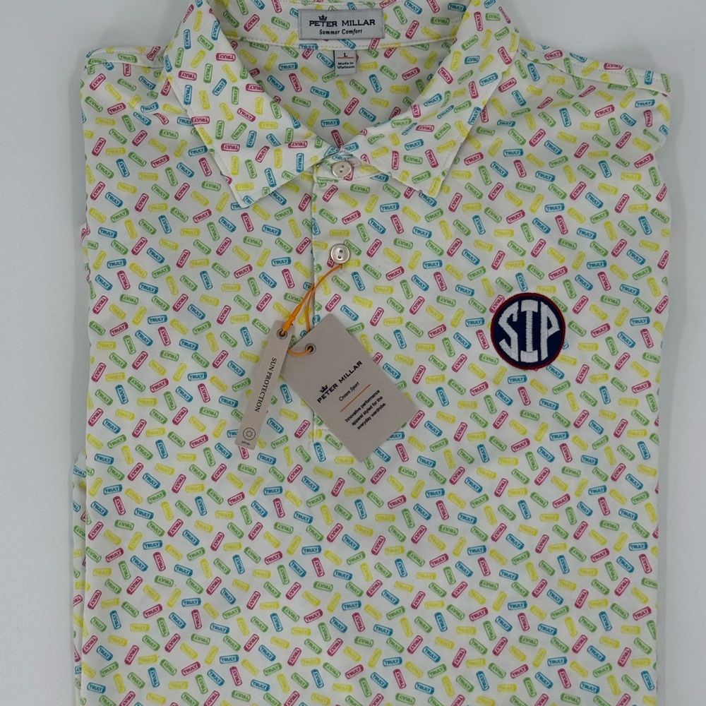Ole Miss "Truly" Peter Millar Performance Polo With SIP Logo! XL - NWOT
